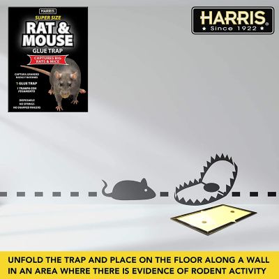 Image showing  Super Size Rat and Mouse Glue Trap, 0.55 lb., 5.4 in. x 9 in. x 11.8 in.