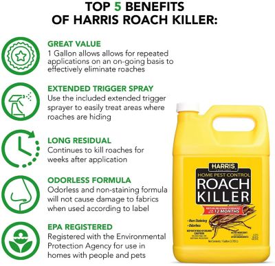Image showing  128 oz. Home Pest Control Roach Killer Spray