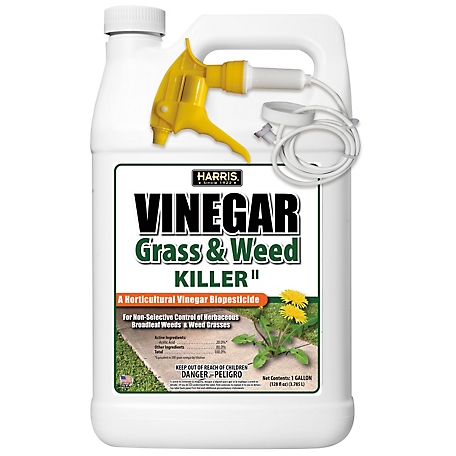 Harris Vinegar Weed & Grass Killer, 1 Gallon with Sprayer