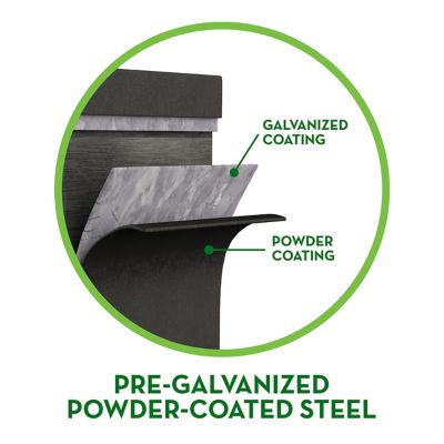 Image showing 5 th Panacea Small Space Metal Raised Garden Planter with Liner, 48 x 12 x 24in., No Tools, Antique Iron