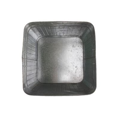 Image showing  Rustic Washtub Beverage Stand with Bottle Opener, 18 in. x 18 in. x 32 in.