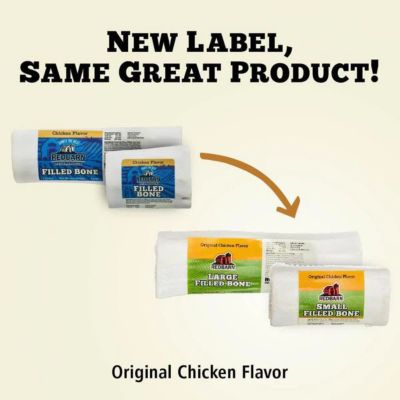 Image showing  Filled Bone Chicken Flavor Dog Treat, Large