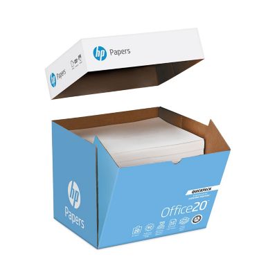 HP Papers Office Paper, 92 Brightness, 20 lb., 8.5 in. x 11 in., White, 2 pk.