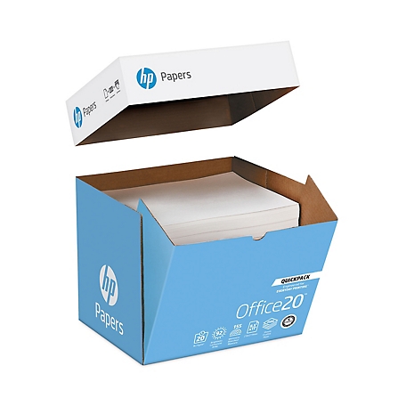 HP Papers Office Paper, 92 Brightness, 20 lb., 8.5 in. x 11 in., White, 2-Pack