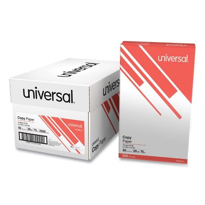 Universal Copy Paper, 92 Brightness, 20 lb., 11 in. x 17 in., White, 500 Sheets/Carton, 5 Reams/Carton