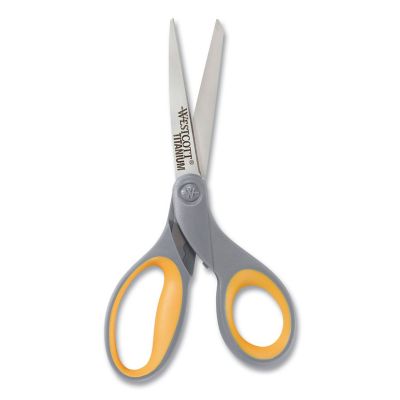Image showing  Titanium Bonded Scissors, Gray/Yellow