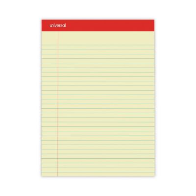 Universal Perforated Writing Pads, Wide/Legal Rule, 8.5 x 11.75in., 50 Sheets, 12-Pack