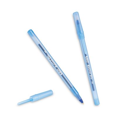 Image showing  Round Stic Xtra Life Stick Ballpoint Pens, Blue, 1 mm, 60-Pack