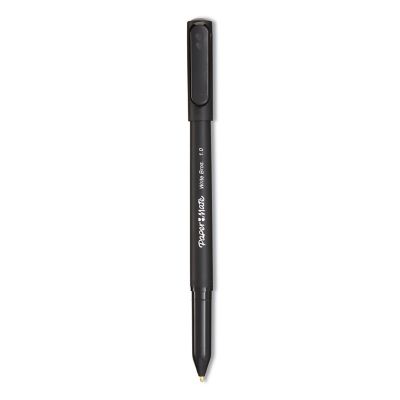 Paper Mate Write Bros. Stick Ballpoint Pens, Medium 1 mm Tip, Black Ink/Barrel, 12-Pack