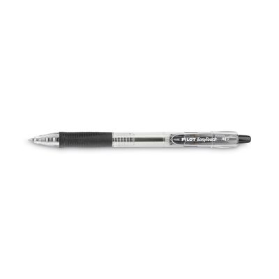 Image showing  Easytouch Retractable Ballpoint Pens, Black, Medium 1 mm Tip, Clear Barrel, 12-Pack