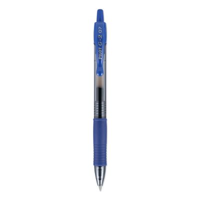 Pilot G2 Premium Retractable Gel Pens, Fine 0.7 mm Tip, Blue Ink/Barrel, 36-Pack