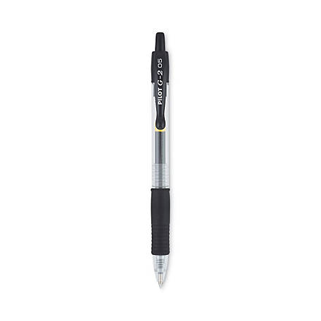 G Line Super Bright LED Retractable Ball Point Torch Pen Black Ink 
