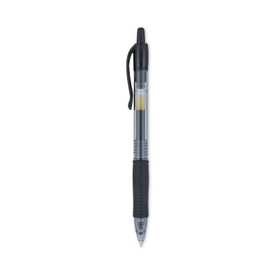 Image showing  G2 Premium Retractable Gel Pens, 0.7 mm, Black Ink, Smoke Barrel, 12-Pack