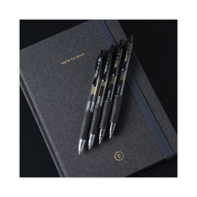 Image showing 6 th Pilot G2 Premium Retractable Gel Pens, 0.7 mm, Black Ink, Smoke Barrel, 12-Pack