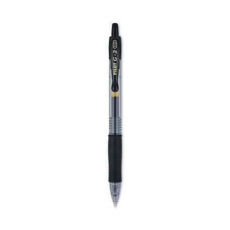 Pilot G-2 Retractable Gel-Ink Bold Point Pen, Black - 12 pack