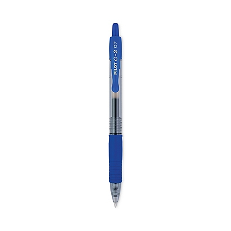 Pilot G2 Premium Retractable Gel Pens, 0.7 mm, Blue Ink, Smoke Barrel,  12-Pack at Tractor Supply Co.