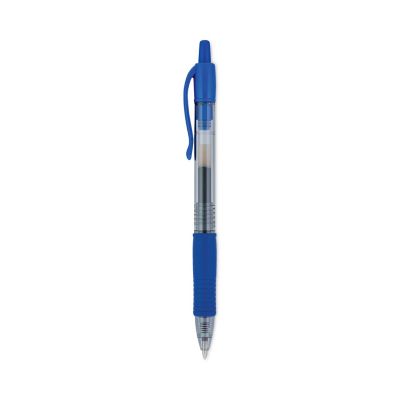 Image showing 7 th Pilot G2 Premium Retractable Gel Pens, 0.7 mm, Blue Ink, Smoke Barrel, 12-Pack