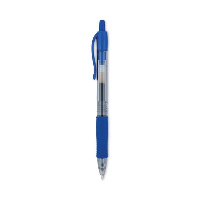 Image showing 6 th Pilot G2 Premium Retractable Gel Pens, 0.5 mm, Blue Ink, Smoke Barrel, 12-Pack