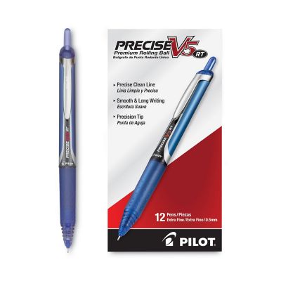 Image showing  Precise V5RT Retractable Roller Ball Pens, Blue, 0.5 mm