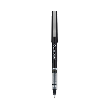 Pilot Precise V7 Stick Roller Ball Pens, Black, Fine 0.7 mm Tip, 12-Pack