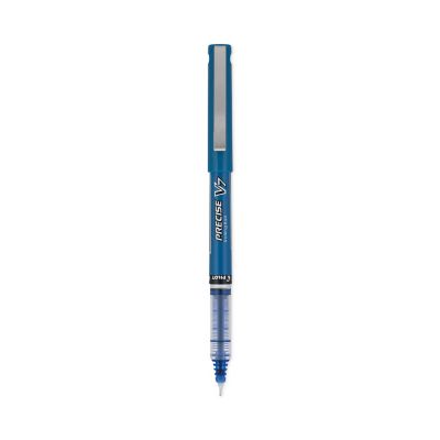 Pilot Precise V7 Stick Roller Ball Pens, Blue, Fine 0.7 mm Tip, 12-Pack