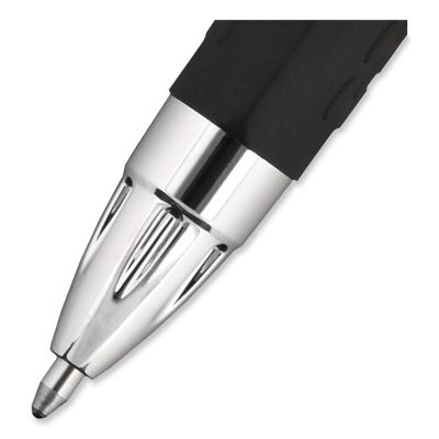 Image showing  Signo 207 Retractable Gel Pens, 1 mm, Black Ink, Translucent Black Barrel, 12-Pack
