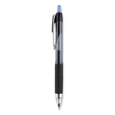 Image showing  Signo 207 Retractable Gel Pens, 0.7 mm, Blue Ink, Smoke/Black/Blue Barrel, 12-Pack