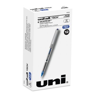 Image showing  Vision Stick Roller Ball Pens, Blue, Fine 0.7 mm Tip, 12-Pack