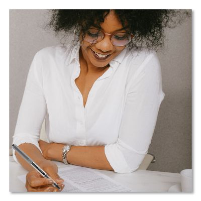 Image showing 6 th uni-ball Vision Stick Roller Ball Pens, Black, Fine 0.7 mm Tip, 12-Pack