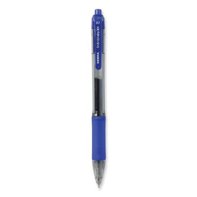 Zebra Sarasa Dry Gel X20 Retractable Gel Pens, Blue, Medium 0.7 mm Tip, 12-Pack