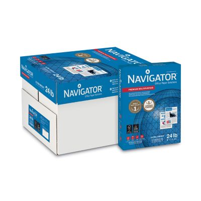 Navigator Premium Multipurpose Copy Paper, 99 Brightness, 24 lb., 8.5 in. x 11 in., White, 500 Sheets/Carton, 10 Reams/Carton