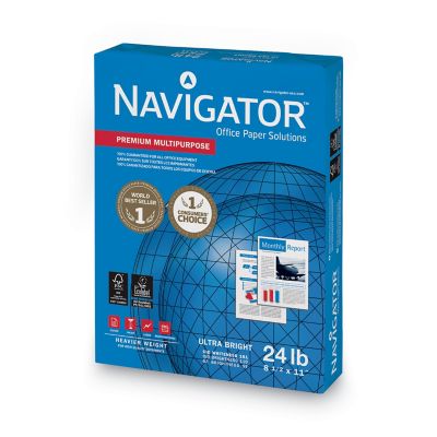 Image showing  Premium Multipurpose Copy Paper, 99 Brightness, 24 lb., 8.5 in. x 11 in., White, 500 Sheets/Carton, 10 Reams/Carton