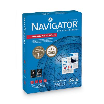 Image showing  Premium Multipurpose Copy Paper, 99 Brightness, 24 lb., 8.5 in. x 11 in., White, 500 Sheets/Carton, 10 Reams/Carton