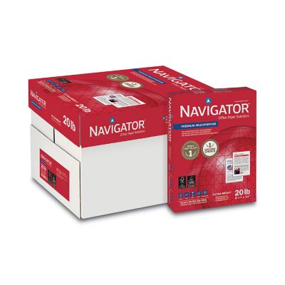 Navigator Premium Multi-Purpose Copy Paper, 97 Brightness, 20 lb., 8.5 in. x 11 in., White, 500 Sheets/Carton, 10 Reams/Carton