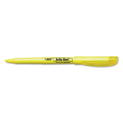 Image showing  Brite Liner Highlighters, Chisel Tip, Fluorescent Yellow, 12-Pack