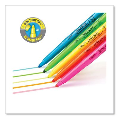 Image showing  Brite Liner Highlighters, Chisel Tip, Fluorescent Yellow, 12-Pack