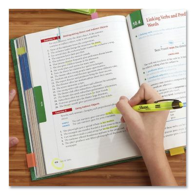 Image showing  Accent Retractable Highlighters, Chisel Tip, Fluorescent Yellow, 12-Pack