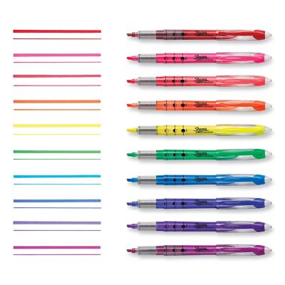 Image showing  Liquid Pen Style Highlighters, Chisel Tip, Assorted Colors, 10-Pack