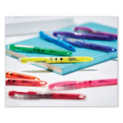 Image showing  Liquid Pen Style Highlighters, Chisel Tip, Assorted Colors, 10-Pack