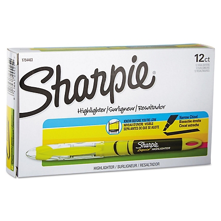 Sharpie Liquid Pen Style Highlighters, Chisel Tip, Fluorescent Yellow,  12-Pack at Tractor Supply Co.