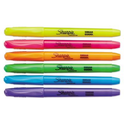 Image showing  Pocket Style Highlighters, Chisel Tip, Assorted Colors, 12-Pack