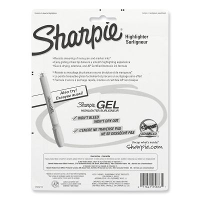 Image showing  Tank Style Highlighters, Chisel Tip, Assorted Colors, 6-Pack