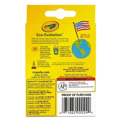 Image showing  Classic Color Crayons, Peggable Retail Pack, 24 Colors