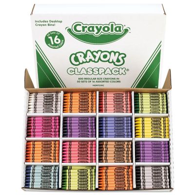 Image showing  Classpack Regular Crayons, 16 Colors, 800-Pack