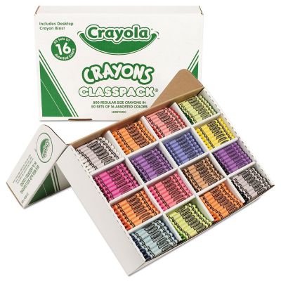 Image showing  Classpack Regular Crayons, 16 Colors, 800-Pack