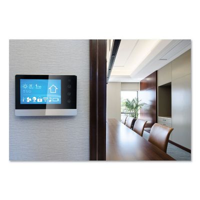 Image showing  Sticky-Back Fasteners with Dispenser, 0.75 in. x 15 ft., Black