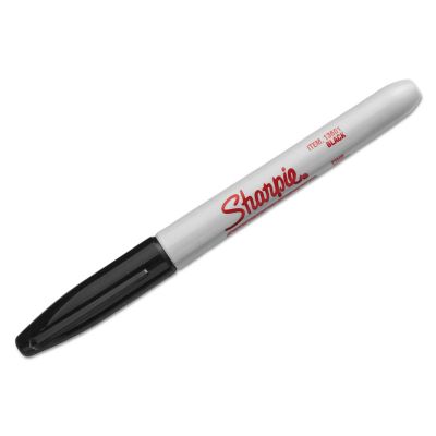 Sharpie Industrial Permanent Markers, Fine Bullet Tip, Black, 12-Pack