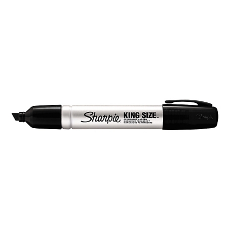 Sharpie King Size Permanent Markers, Broad Chisel Tip, Black, 12-Pack at  Tractor Supply Co.