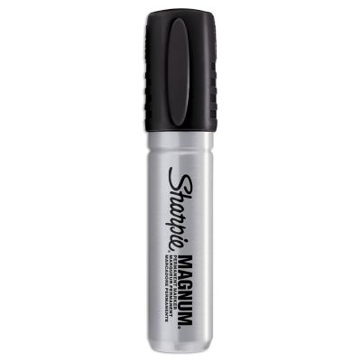 Sharpie Magnum Chisel Tip Permanent Markers, Broad Chisel Tip, Black