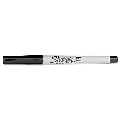 Sharpie Permanent Marker, Extra Fine Point, Black - 12 extra fine point markers